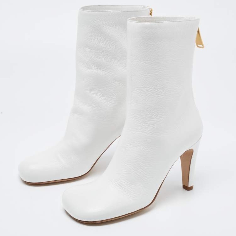 Bottega Veneta White Heeled Boots